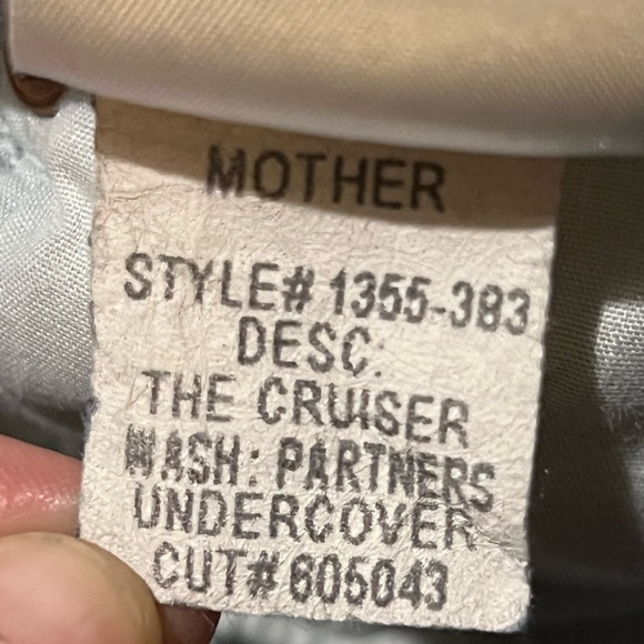 Mother women’s jeans size 24 blue flare wide leg the cruiser partners undercover - Picture 12 of 16